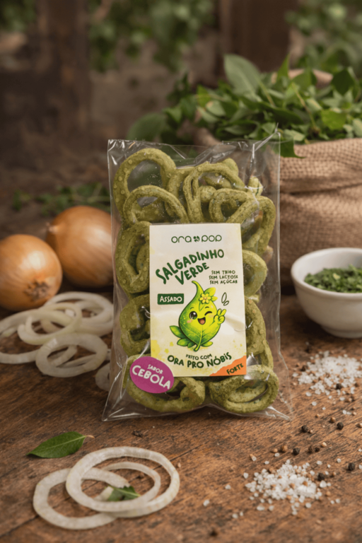 Salgadinho Verde Ora Pop com Ora-Pro-Nóbis – 20g/30g - Imagem 2